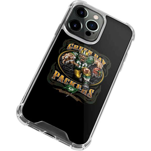 Liquid Blue NFL Green Bay Packers Running Back iPhone 14 Pro Clear Case