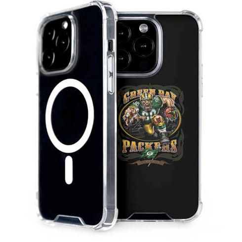 Liquid Blue NFL Green Bay Packers Running Back iPhone 15 Pro MagSafe Case