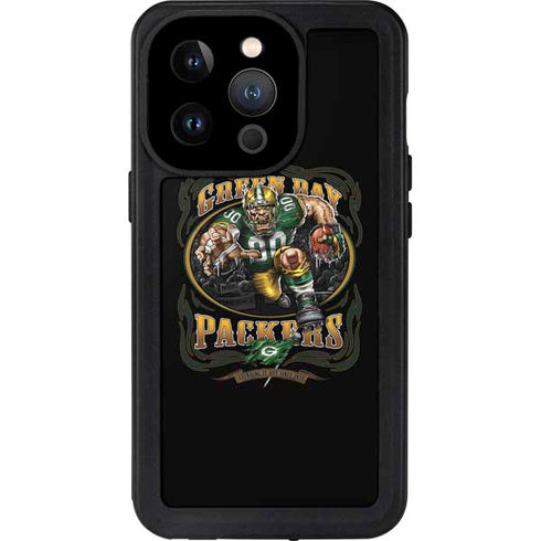 Liquid Blue NFL Green Bay Packers Running Back iPhone 14 Pro Waterproof Case