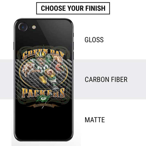 Liquid Blue NFL Green Bay Packers Running Back iPhone SE (2nd & 3rd Gen) Skin