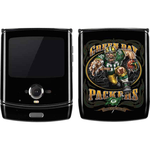 Liquid Blue NFL Green Bay Packers Running Back Motorola RAZR Skin