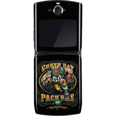 Liquid Blue NFL Green Bay Packers Running Back Motorola RAZR Skin