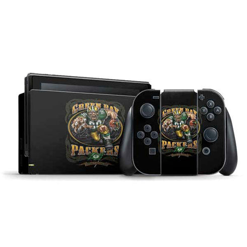 Liquid Blue NFL Green Bay Packers Running Back Nintendo Switch Bundle Skin