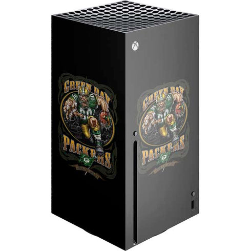 Liquid Blue NFL Green Bay Packers Running Back Xbox Series X Console Skin