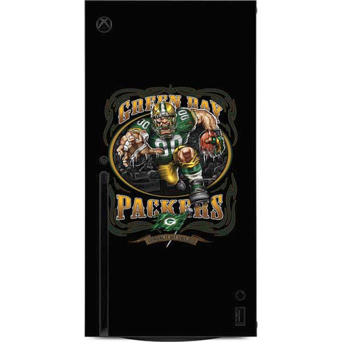 Liquid Blue NFL Green Bay Packers Running Back Xbox Series X Console Skin
