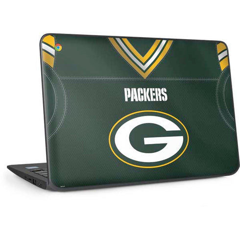 NFL Green Bay Packers Team Jersey HP Chromebook Skin