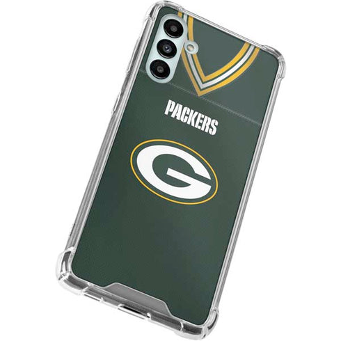 NFL Green Bay Packers Team Jersey Galaxy A13 5G Clear Case