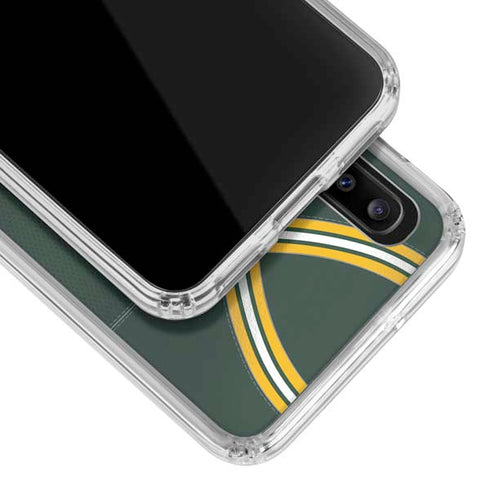 NFL Green Bay Packers Team Jersey Galaxy A30 Clear Case