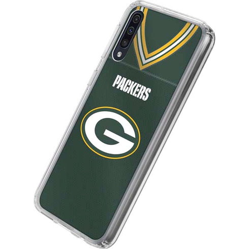 NFL Green Bay Packers Team Jersey Galaxy A50 Clear Case