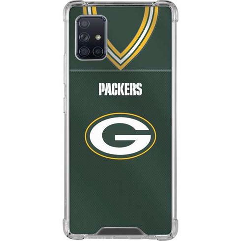 NFL Green Bay Packers Team Jersey Galaxy A51 5G Clear Case