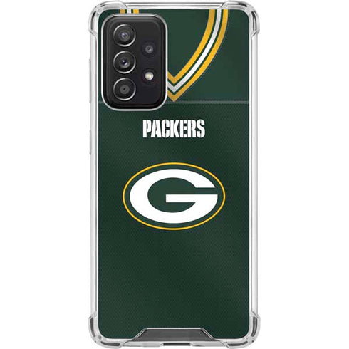 NFL Green Bay Packers Team Jersey Galaxy A52 5G Clear Case
