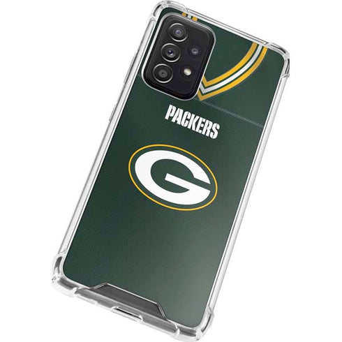 NFL Green Bay Packers Team Jersey Galaxy A52 5G Clear Case