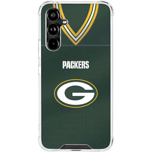 NFL Green Bay Packers Team Jersey Galaxy A54 5G Clear Case