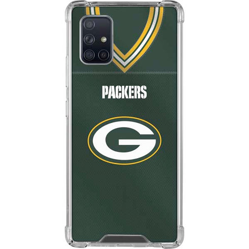 NFL Green Bay Packers Team Jersey Galaxy A71 5G Clear Case