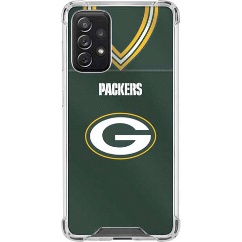 NFL Green Bay Packers Team Jersey Galaxy A72 5G Clear Case