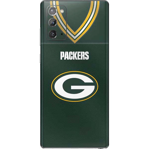 NFL Green Bay Packers Team Jersey Galaxy Note20 5G Skin