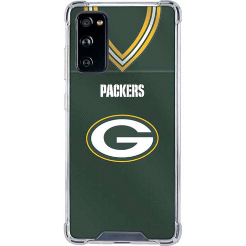 NFL Green Bay Packers Team Jersey Galaxy S20 FE Clear Case