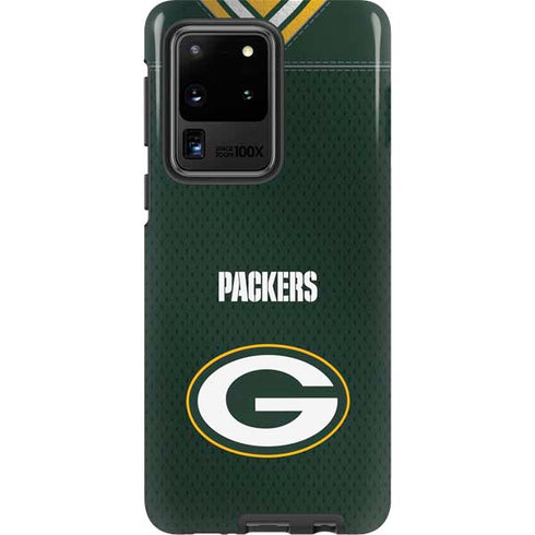 NFL Green Bay Packers Team Jersey Galaxy S20 Ultra 5G Pro Case