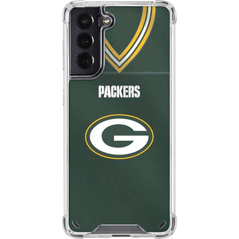 NFL Green Bay Packers Team Jersey Galaxy S21 5G Clear Case
