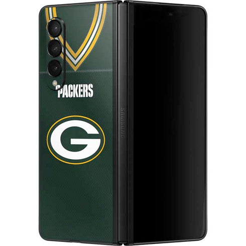 NFL Green Bay Packers Team Jersey Galaxy Z Fold3 5G Skin