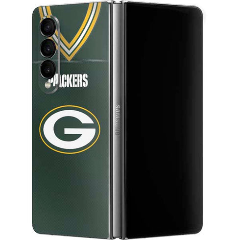 NFL Green Bay Packers Team Jersey Galaxy Z Fold4 5G Skin