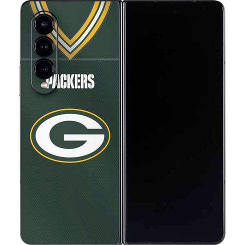 NFL Green Bay Packers Team Jersey Galaxy Z Fold4 5G Skin