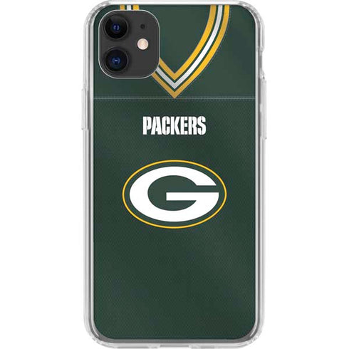 NFL Green Bay Packers Team Jersey iPhone 11 Clear Case