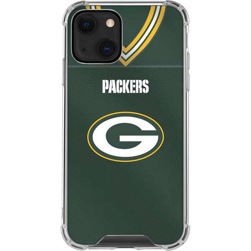 NFL Green Bay Packers Team Jersey iPhone 13 Mini Clear Case