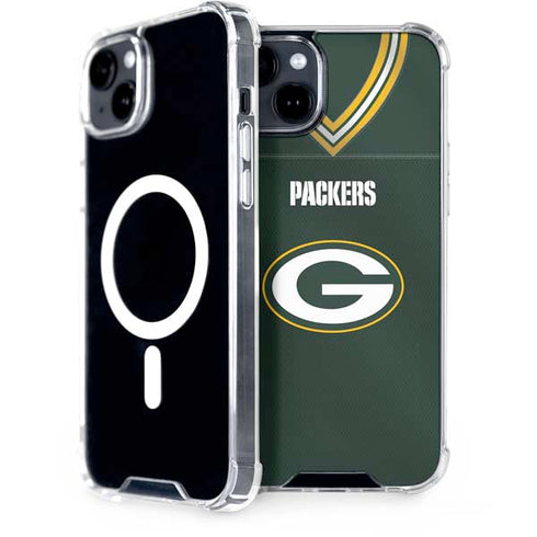 NFL Green Bay Packers Team Jersey iPhone 15 Plus MagSafe Case