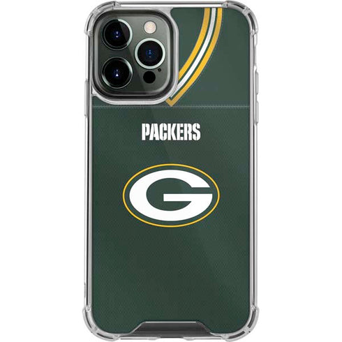 NFL Green Bay Packers Team Jersey iPhone 14 Pro Max Clear Case