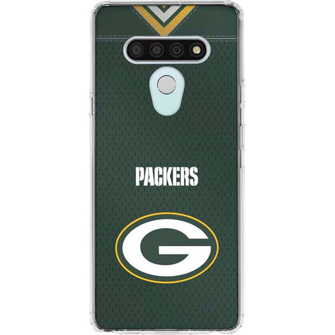 NFL Green Bay Packers Team Jersey LG Stylo 6 Clear Case