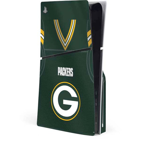 NFL Green Bay Packers Team Jersey PS5 Slim Disk Console Skin