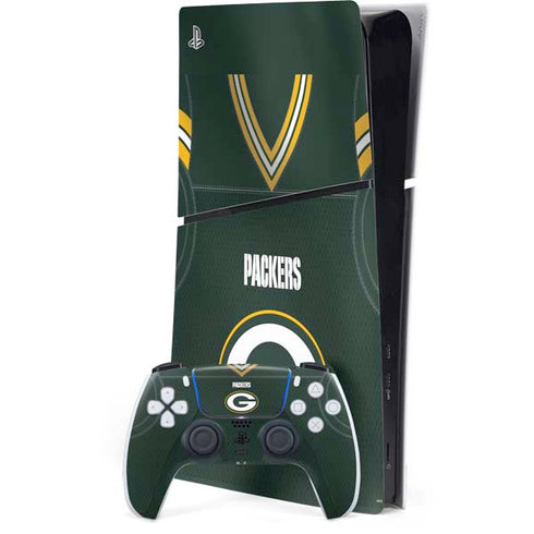 NFL Green Bay Packers Team Jersey PS5 Slim Digital Edition Bundle Skin