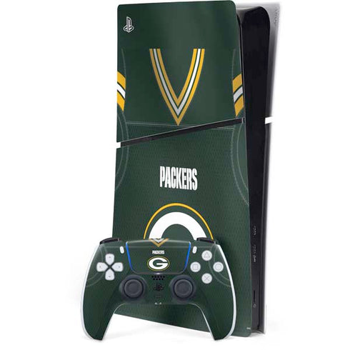 NFL Green Bay Packers Team Jersey PS5 Slim Digital Edition Console Skin