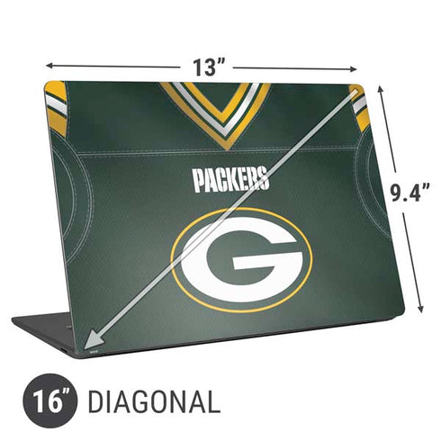 NFL Green Bay Packers Team Jersey Universal Laptop 16in (13 x 9.4in) Skin