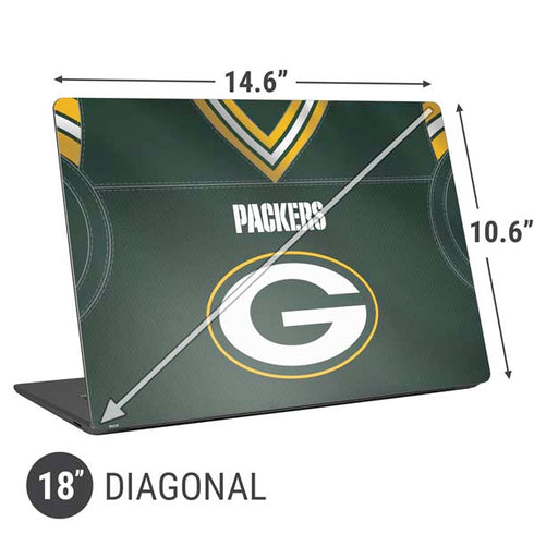 NFL Green Bay Packers Team Jersey Universal Laptop 18in (14.6 x 10.6in) Skin