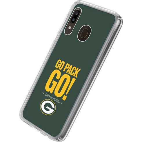 NFL Green Bay Packers Team Motto Galaxy A20 Clear Case