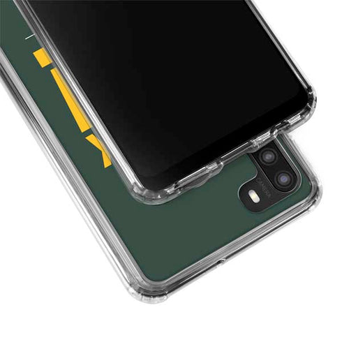 NFL Green Bay Packers Team Motto Galaxy A21 Clear Case