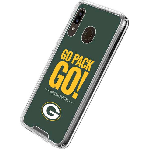 NFL Green Bay Packers Team Motto Galaxy A30 Clear Case