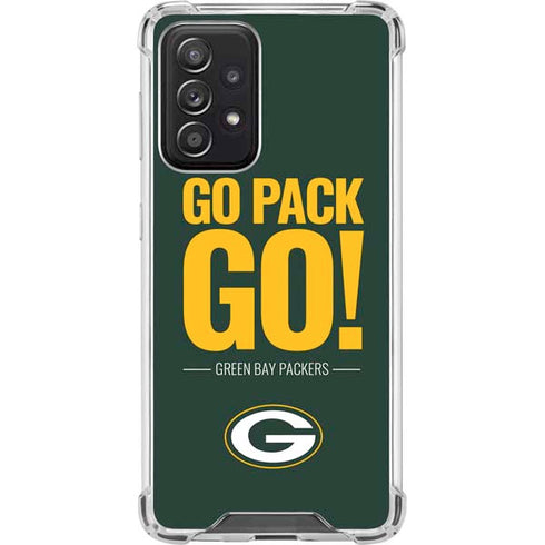 NFL Green Bay Packers Team Motto Galaxy A52 5G Clear Case