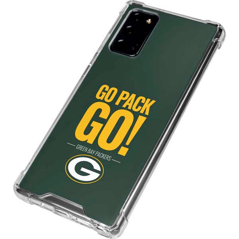 NFL Green Bay Packers Team Motto Galaxy Note20 5G Clear Case
