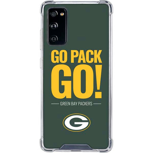 NFL Green Bay Packers Team Motto Galaxy S20 FE Clear Case