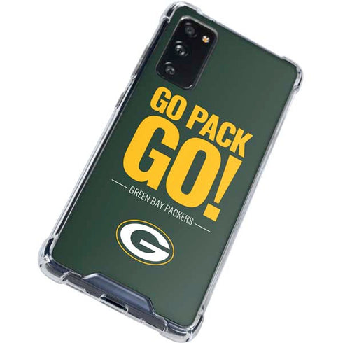 NFL Green Bay Packers Team Motto Galaxy S20 FE Clear Case