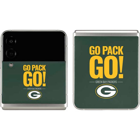 NFL Green Bay Packers Team Motto Galaxy Z Flip3 5G Skin