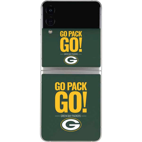NFL Green Bay Packers Team Motto Galaxy Z Flip3 5G Skin