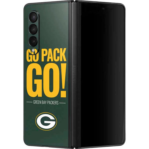 NFL Green Bay Packers Team Motto Galaxy Z Fold3 5G Skin