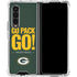 NFL Green Bay Packers Team Motto Galaxy Z Fold4 5G Clear Case