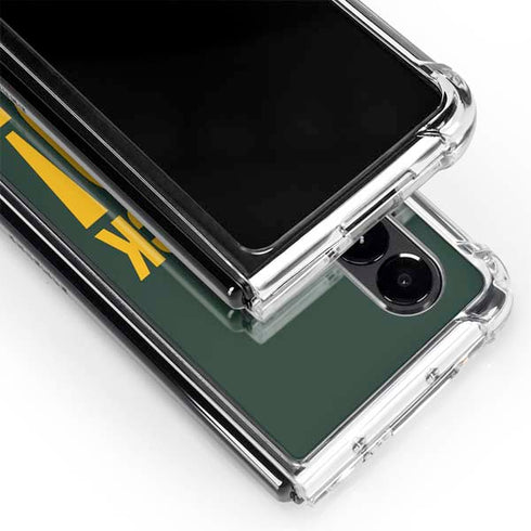NFL Green Bay Packers Team Motto Galaxy Z Fold4 5G Clear Case