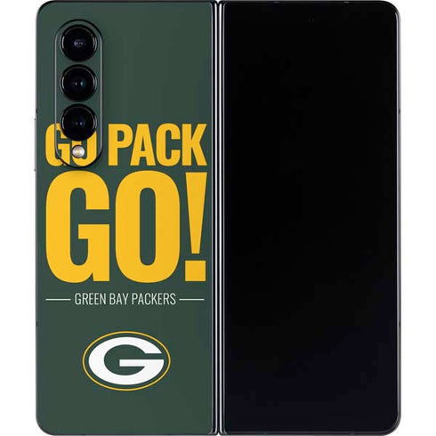NFL Green Bay Packers Team Motto Galaxy Z Fold4 5G Skin