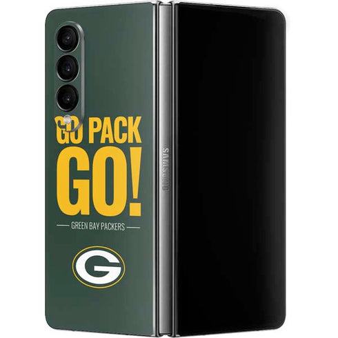 NFL Green Bay Packers Team Motto Galaxy Z Fold4 5G Skin